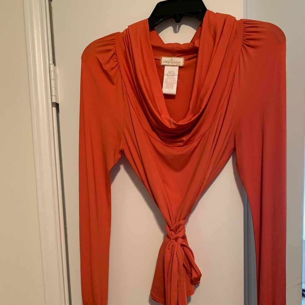 Baby Phat tied blouse